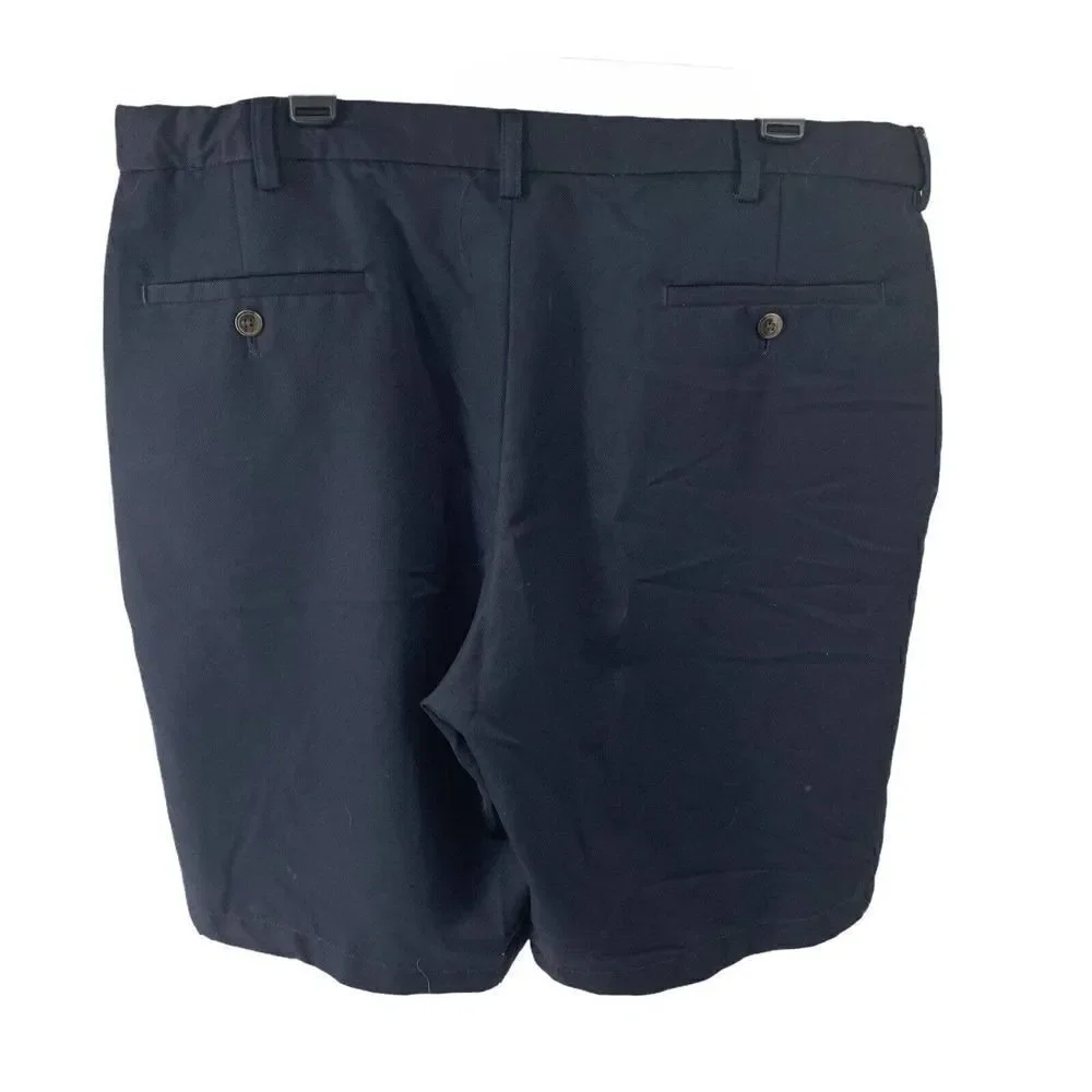 Flat Front Golf Shorts Navy Blue Mens Size 38